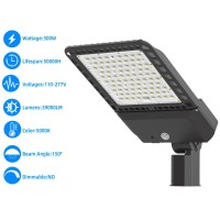 2 Pack 300W Led Parking Lot Light 39000Lm 5000K Adjustable Slip Fitter Mount, Outdoor Commercial Security Lighting Dusk To Dawn , Ip65Waterproof, Super Bright Shoebox Light For Stadium, Street