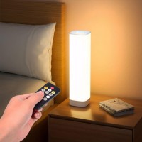 Semlos Led Table Lamp For Bedroom Reading Night Light With 3 Color And 10 Dimmable Brightness Bedside Lamp Touch With Remote C