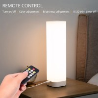 Semlos Led Table Lamp For Bedroom Reading Night Light With 3 Color And 10 Dimmable Brightness Bedside Lamp Touch With Remote C