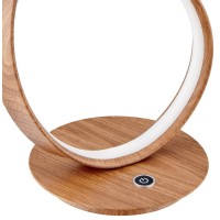 Amsterdam Table Lamp Led Strip & Touch Dimmer, Wood(D0102Hgetsy)