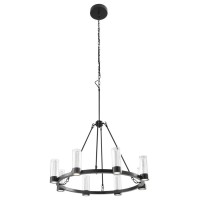 Victory 8 Lights Chandelier, Integrated Led Dimmable, Matte Black(D0102Hge4Qg)