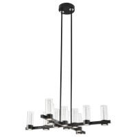 Victory 12 Lights Chandelier, Integrated Led, Dimmable, Matte Black(D0102Hge4Cv)