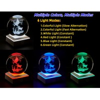 3D Sea Turtle Crystal Ball Night Light Upgraded 315 Inch Glass Ball Lamps With Led Base Sea Turtle Lamp Decor Birthday Holid