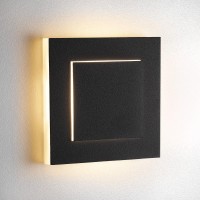 Lambado Stair Lighting With Motion Sensor Square Black Led Step Lighting 1.5 W 230 V With 3D Light Effect For Ambience And Safety In The Dark