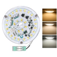 Senroyal 4 Inch Ceiling Fan Led Light Replacement 18W 2100Lm 3Cct 3000K 4500K 6000K Led Retrofit Kit Led Ceiling Fan Light Kit