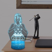 Daheyma Heart Hands Mood Lights, Art Enthusiasts Birthday Gifts, 3D Led Lamp Illusion, Unique Room Decor,16 Colors Night Light With Remote Control Dimmable