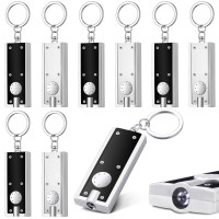 Glooglitter 8 Pcs Mini Keychain Flashlight Bulk Led Keychain Light Tiny Flashlight Key Chain Small Flashlight For Outdoor Campin