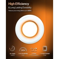 Sunco 12 Pack 5Cct Led Recessed Lighting 4 Inch With Night Light 2700K3000K4000K5000K6000K Selectable Dimmable Lights 8W