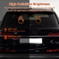 Funny Car Finger Light with RemoteLed Gesture Hand LightWarning Reminder Lights Gifted Car Accessories Fun Truck Accessories