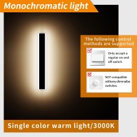 Daoseolo 2 Pack Modern Outdoor Wall Light 118Inch Wall Sconces With 3000K Warm White Light Ip65 Waterproof Minimalist Long Le