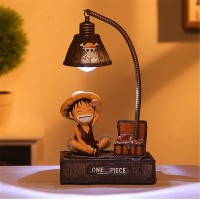 Zonewd Anime Figures One Piece Luffy Cute Anime One Piece Luffy Figure With Night Lamp Action Figures Lightweight Toys Gift For Home Garden Decor