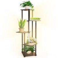 Barrina Plant Stand With Grow Lights Full Spectrum 5 Tier Potted Corner Plant Shelf With Grow Lights Panel Dimmable 24W 3 X 8