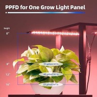 Barrina Plant Stand With Grow Lights Full Spectrum 5 Tier Potted Corner Plant Shelf With Grow Lights Panel Dimmable 24W 3 X 8