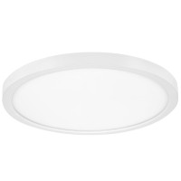 Maxxima 14 In Led Flush Mount Ceiling Light 2500 Lumens 5 Cct 2700K3000K3500K4000K5000K Panel Light White Trim Round Fix