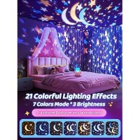 Night Light For Kids 21 Colors15 Films10 Music Star Projector For Kids Night Light Projector Remote360 Star Lights For Ceilin