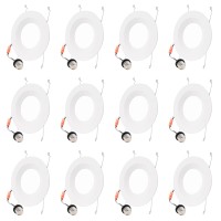 Energetic 12 Pack 56 Inch Led Recessed Lighting 125W100W Cool White 4000K 950Lm Retrofit Downlight Dimmable Can Lights W