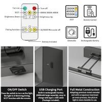 Jusheng Battery Operated Picture Light With Remote And Timer Wireless Art Light With Swing Arm Rechargeable Gallery Lighting D