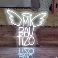 Mi Bautizo 15751385 Inches Led Neon Sign Mi Bautizo Neon Sign For Baptism Decorations Mi Bautizo Sign Perfect For Childrens