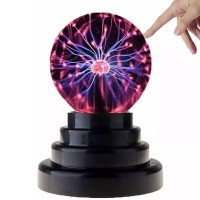 Plasma Ball Light Touch Activated Lightning Globe 3 Inch Magic Plasma Ball Lamp Touch Sensitive Plasma Ball Light For Parties Decorations Prop Home For Kids And Adults