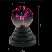 Plasma Ball Light Touch Activated Lightning Globe 3 Inch Magic Plasma Ball Lamp Touch Sensitive Plasma Ball Light For Parties Decorations Prop Home For Kids And Adults