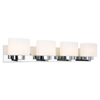 Design House Dove Creek Vanity Light Traditional 4Light Indoor Bathroom Light Fixture Dimmable With Frosted Glass For Above B