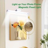 2Pack 16Inch Picture Light Battery Operated Rechargeable Magnetic Led Lights With Remote Dimmable Timer Painting Light Art D