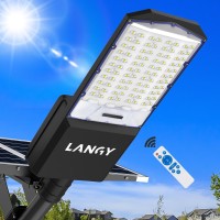 Solar Street Light 1500W Solar Street Lights Outdoor Ip67 Waterproof Solar Powered Led Street Light Dusk To Dawn With Remote Con