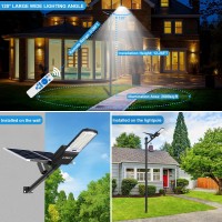 Solar Street Light 1500W Solar Street Lights Outdoor Ip67 Waterproof Solar Powered Led Street Light Dusk To Dawn With Remote Con