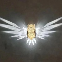 Meokro 3D Animals Led Wall Light Night Owl Wall Lights Wall Bald Eagle Wall Light Lion Lamp For Stairway Hallway,Wall Lamp For Stairway,Hallway,Kitchen