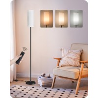 Goebleson Dimmable Floor Lamp For Living Room Corner Floor Lamp With Remote 66 Standing Tall Lamp Linen Lampshade 10W 800L