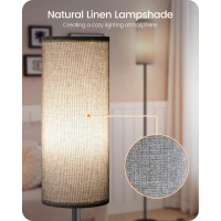 Goebleson Dimmable Floor Lamp For Living Room Corner Floor Lamp With Remote 66 Standing Tall Lamp Linen Lampshade 10W 800L