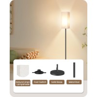 Goebleson Floor Lamp Pole Lamp With Foot Switch Modern Standing Lamp Lampshade Minimalist Freestanding Lamp Bulb Not Include