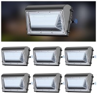 Aphyni 6 Pack 150W Led Wall Pack Light With Dusk To Dawn Photocell 22500Lm 5000K Ip65 Waterproof Wall Pack Lights Outdoor Led C