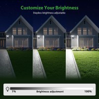 Imaihom 65W Dusk To Dawn Outdoor Lighting 6500Lm Brightness Adjustable Plug In Outdoor Light With Remote Control 2 Modes 3 Hea