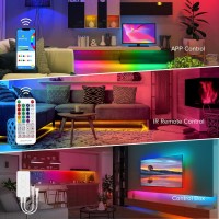 Btflighting 164Ft Ws2811 Ws2812B Ic Rgb 360 Degree Round Reticulate Chasing Color Neon Led Strip Kit Bluetooth Controller Flex