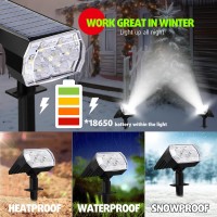 Cbiumpro 4Pack Solar Spot Lights Outdoor Adjustable Ip65 Waterproof Solar Landscape Spotlights Brightest Solar Powered Lights