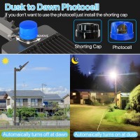 Hyperlite 300W Led Parking Lot Lights 3Pack 45000Lm 5000K Led Shoebox Light With Photocell Led Pole Light With Slip Fitter Mou