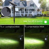 Jsot Solar Spotlight Spot Light Powered Solar Lights Outdoor Waterproof Landscape Spotlights Christmas Decoration Solar Hallow