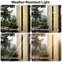 Gremlbuk 2 Pcs 71 Inch Modern Outdoor Wall Lights Long Outdoor Wall Sconce Ip65 Waterproof Linear Outdoor Wall Lamp Led 3000K Ex