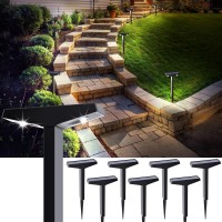 Jsot Bright Solar Outdoor Lights Waterproof 8 Pack Yard Outside Solar Powered Decor Lighting Solar Pathway Lights For Garden