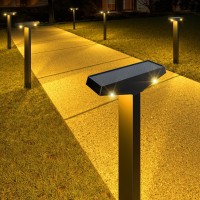 Jsot Solar Pathway Lights Outdoor 6 Pack Solarpowered Landscape Lighting For Outside Ip65 Waterproof Solar Lights For Backyar