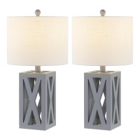 Jonathan Y Jyl1062Cset2 Stewart 215 Wood Led Table Lamp Farmhouse French Country Rustic Bohemian Bedroom Living Room O