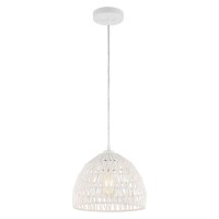 Jonathan Y Jyl6513A Campana 1025 1Light Bohemian Modern Woven Ropeiron Led Pendant Farmhouse Coastal Transitional Office