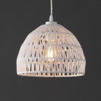 Jonathan Y Jyl6513A Campana 1025 1Light Bohemian Modern Woven Ropeiron Led Pendant Farmhouse Coastal Transitional Office