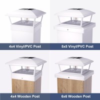 Solar Post Cap Lights 0Utdoor Bright Solar Powered Post Lights With Edison Led Bulbs For 4X4 Woodvinyl Post Waterproof Warm W