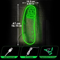 Cartoon Pickle Led Neon Sign For Wall Decoration Anime Rick Neon Light Sign For Man Cave Decor Christmas Ornament Party And G