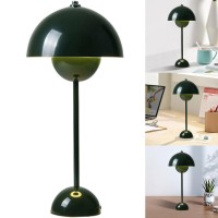 Azuraokey Modern Mushroom Table Lamp, 3 Colors Dimmable Mushroom Desk Lamp, Cordless Touch Button Nordic Minimalist Mushroom Table Lamp For Bedroom Living Room Restaurant Bar