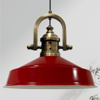 Bamyum Marine Red Industrial Pendant Light Fixtures 15.7