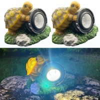 Sscdfdc Turtle Statues Garden Landscape Lights Outdoor Decor Solar Spot Lights Super Bright Waterproof Led Garden Fairy Lights