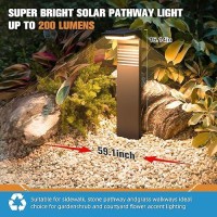 Volisun Solar Pathway Lights Outdoor 6Pack Super Bright Outdoor Solar Lights With Warm White And Cool White Light Waterproof S